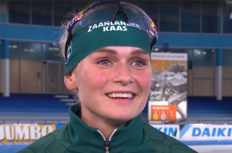 Baanrecord, bijna Nederlands record voor magistrale Irene Schouten
