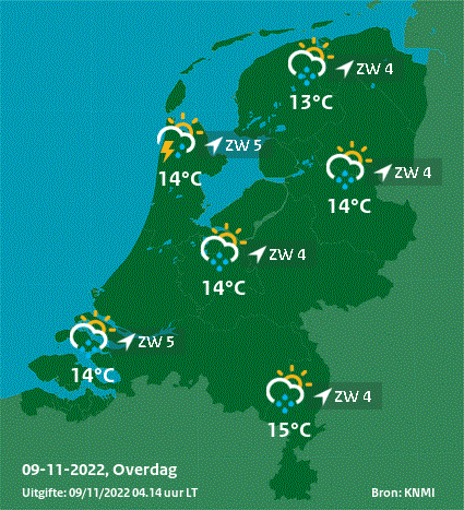 Medemblik Praat | Weerbericht Medemblik: Buien, Sommige Met Kans Op ...