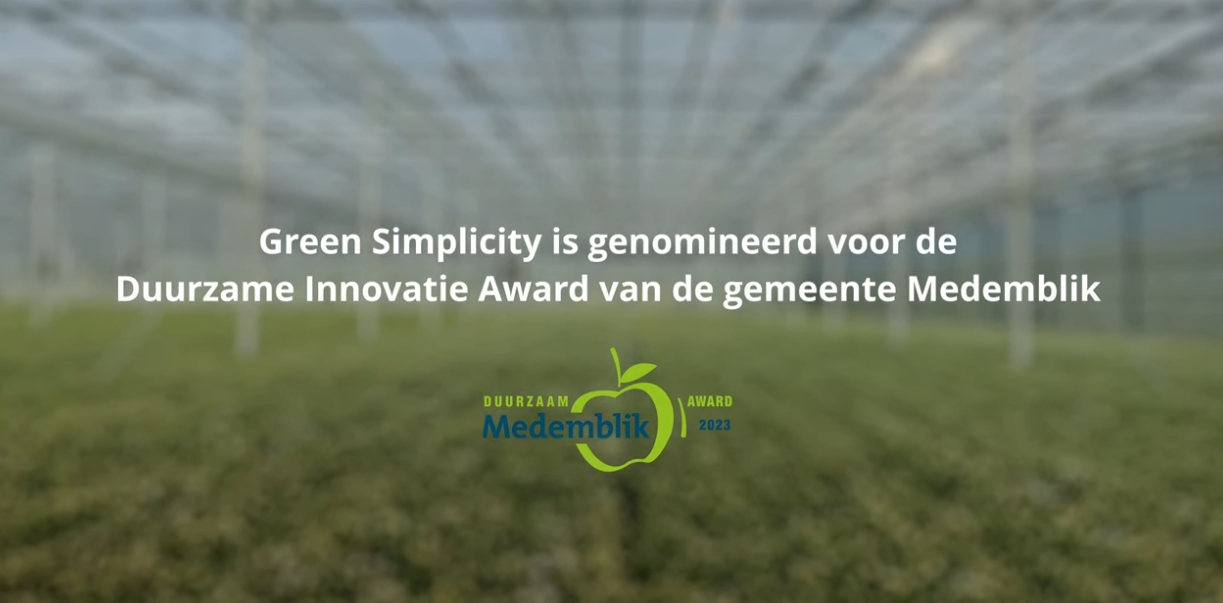 Green Simplicity Andijk is genomineerd voor de Duurzame Innovatie Award 2023